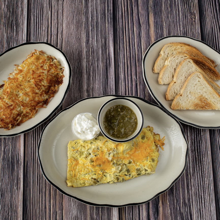 CHICKEN FAJITA OMELETTE