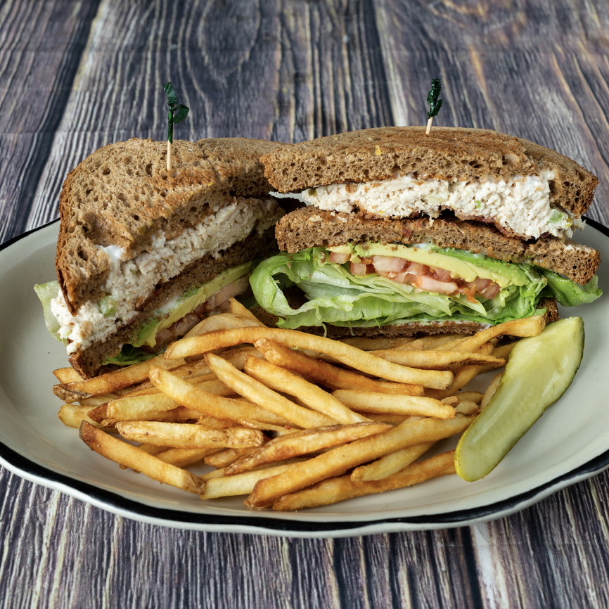 TUNA, BACON, AVOCADO CLUB