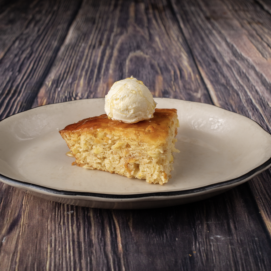 CORNBREAD WITH HONEY BUTTER