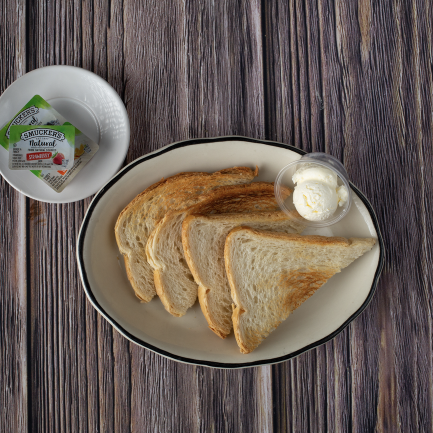 TOAST WITH ASORTED JELLIES